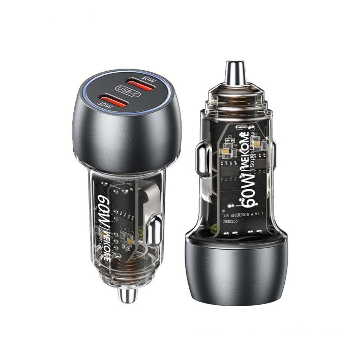 Auto-Ladegerät 60W WK WP-C54 2 Anschlüsse Schwarz