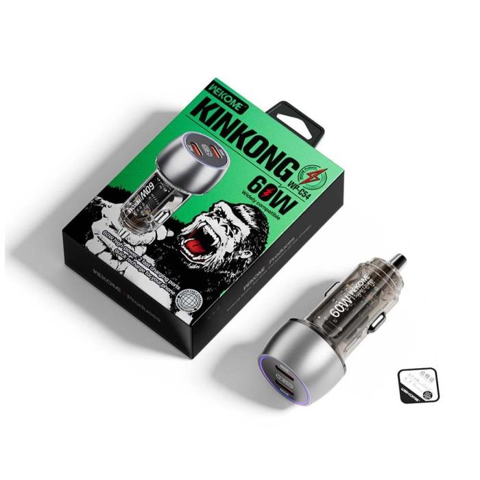 Auto-Ladegerät 60W WK WP-C54 2 Anschlüsse Schwarz