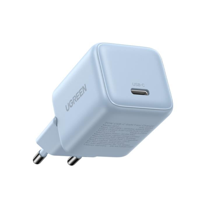 GaN PD 20W UGREEN X512 Ladegerät 55555 1 Anschluss Blau