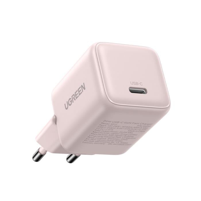GaN PD 20W UGREEN X512 Home Charger 1 Port Pink