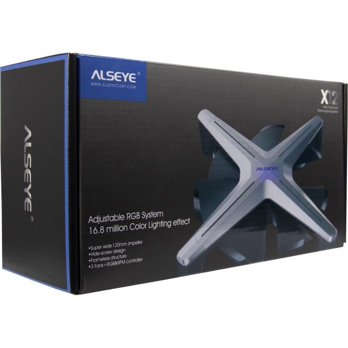 Case Cooler 12cm Alseye X12 RGB-Fan Kit