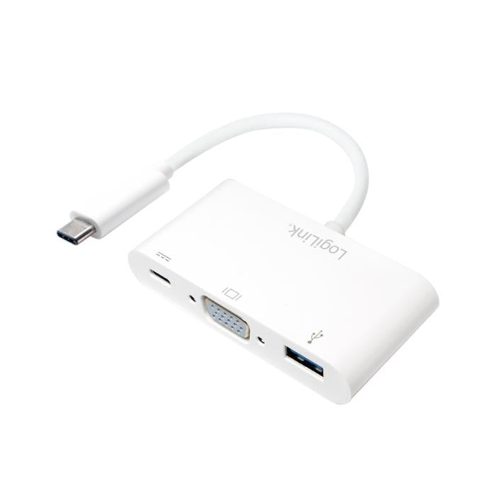 Adaptateur USB-C vers VGA/Type-C/USB Logilink UA0260