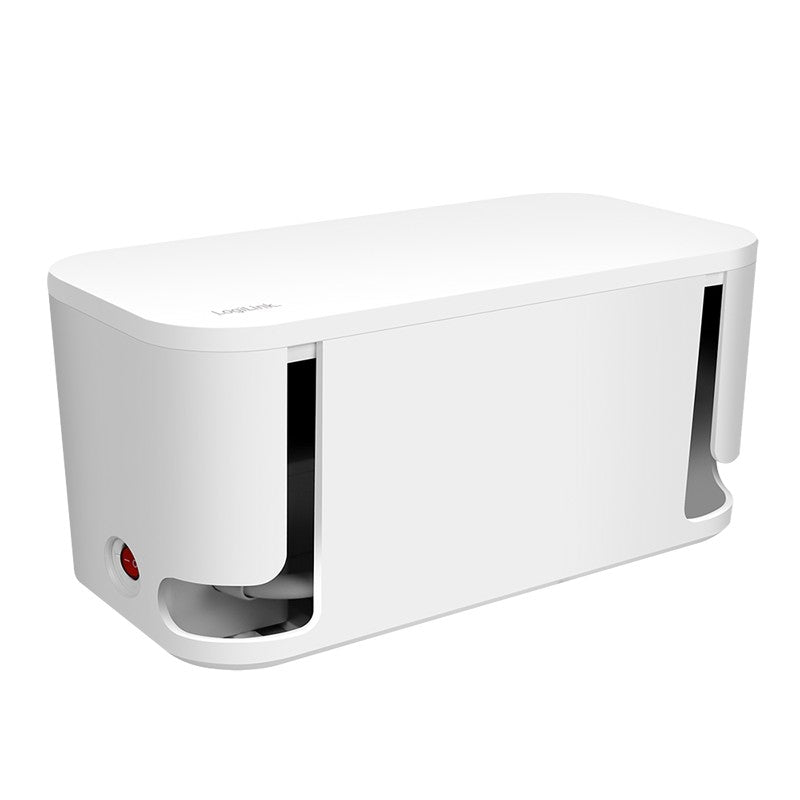 Logilink LPS281U 5-fach Steckdosenleiste mit Kabelorganisationsbox und 3 USB-Ports