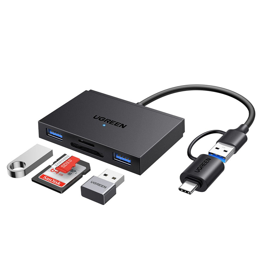 Card Reader USB-C/USB UGREEN CM812 45167 SD/TF Γκρί