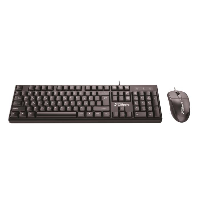 Eνσύρματο Πληκτρολόγιο & Ποντίκι Element KB-145UMS v2.0