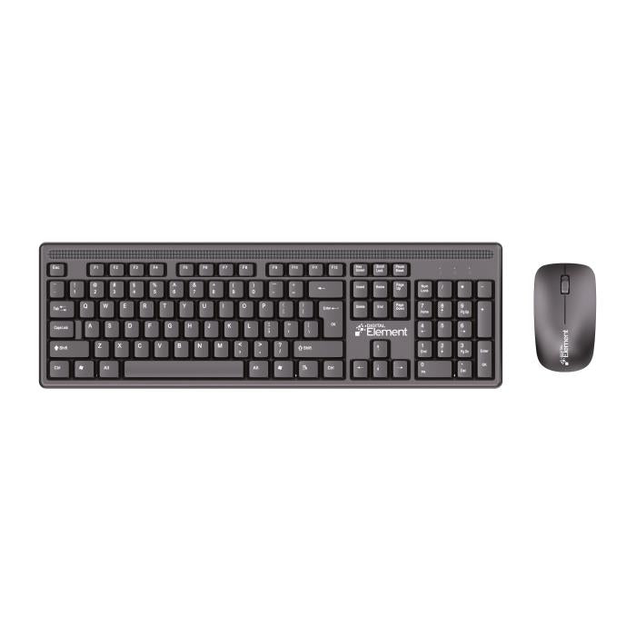 Ασύρματο Πληκτρολόγιο & Ποντίκι Element KB-255WMS v2.0