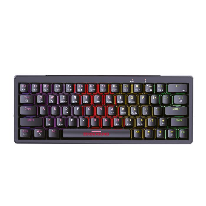 Kabellose/Kabelgebundene RGB-Tastatur Zeroground KB-3700G SATOMI v2.0