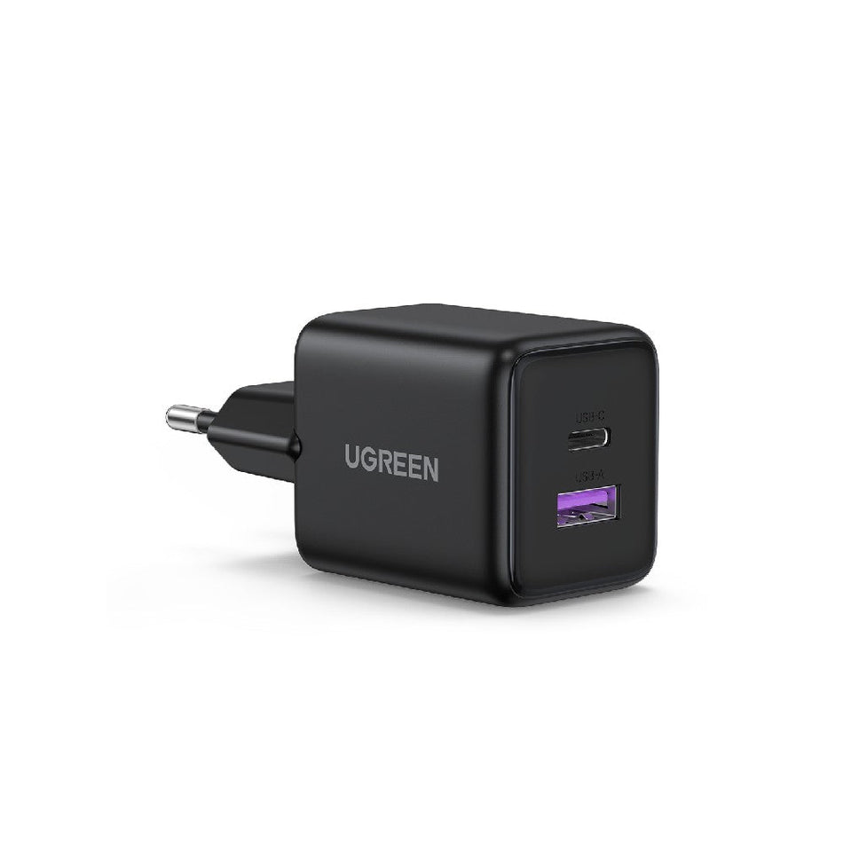 GaN-Netzladegerät PD 30W UGREEN X516 65014, 2 Anschlüsse, Schwarz