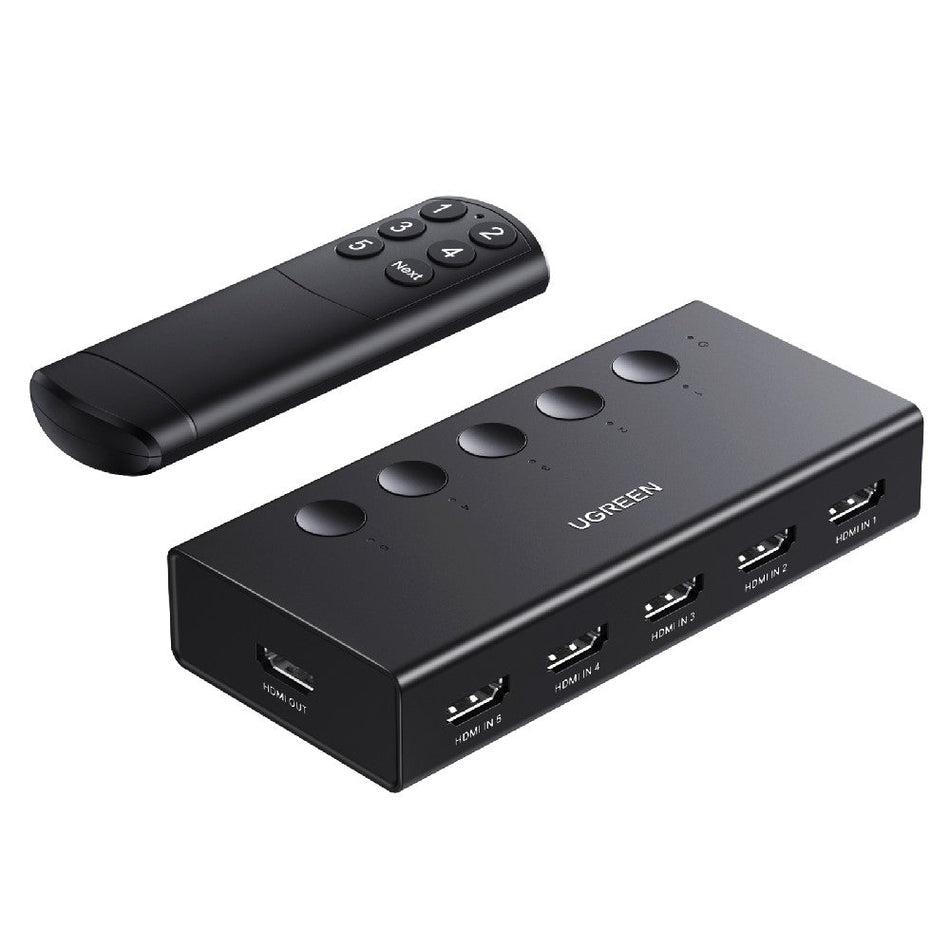 HDMI Switch 5 θέσεων 4K/60Hz UGREEN CM568 90512, με USB-C τροφοδοσία