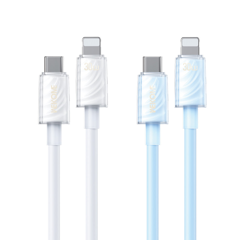 Καλώδιο Φόρτισης WK WDC-73 USB-C σε Lightning PD 30W 1.2m Λευκό