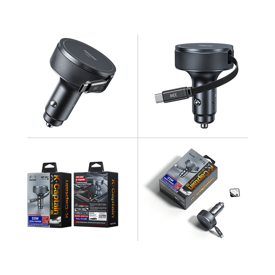 33W Kfz-Ladegerät WK WP-C61, mit USB-C-Kabel Anthrazit