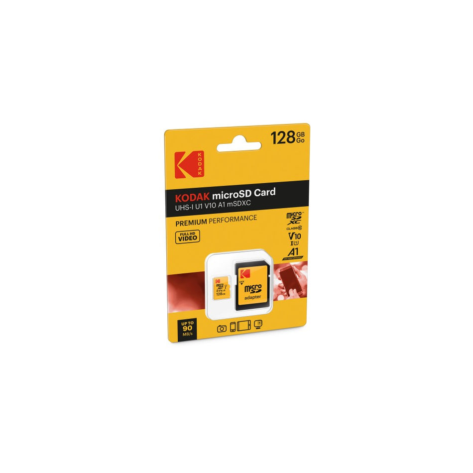 Κάρτα Μνήμης Micro SDHC Kodak 128GB UHS-I U1 V10