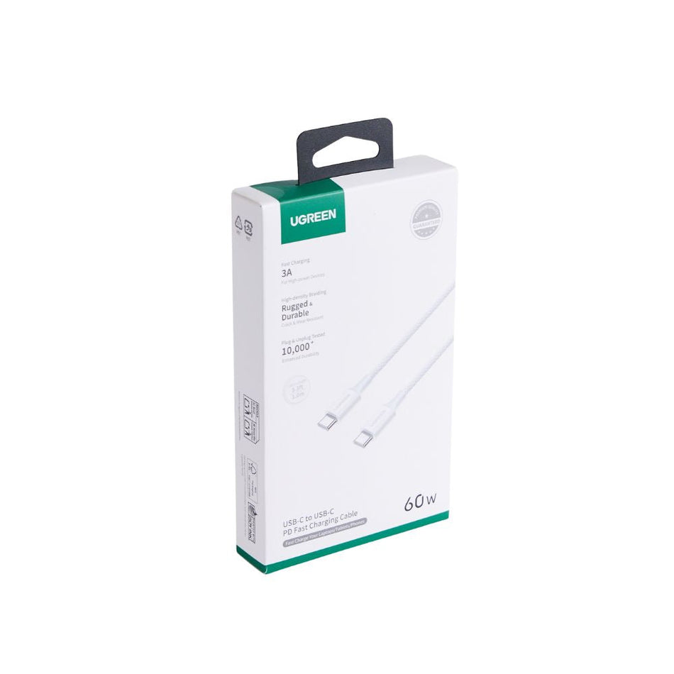 Καλώδιο Φόρτισης UGREEN L501 65248 USB-C σε USB-C PD 60W 2m Γκρι