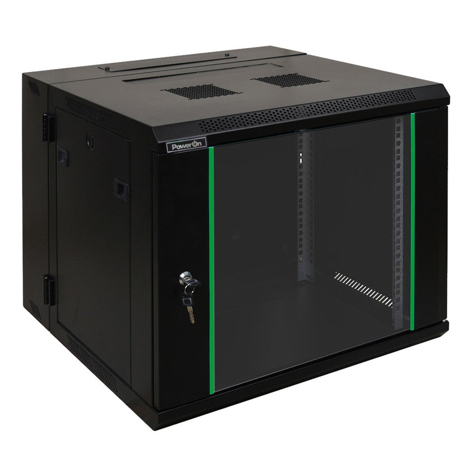 Επιτοίχια Καμπίνα 18U Power On DSW.6618 Double Section 600x600x901mm