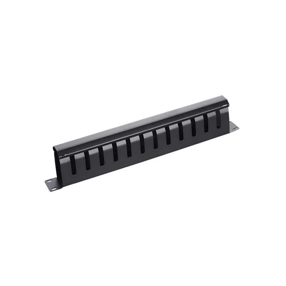 1U Kabelmanager Power On CM-121-10 mit 12 Positionen und abnehmbarer Frontplatte