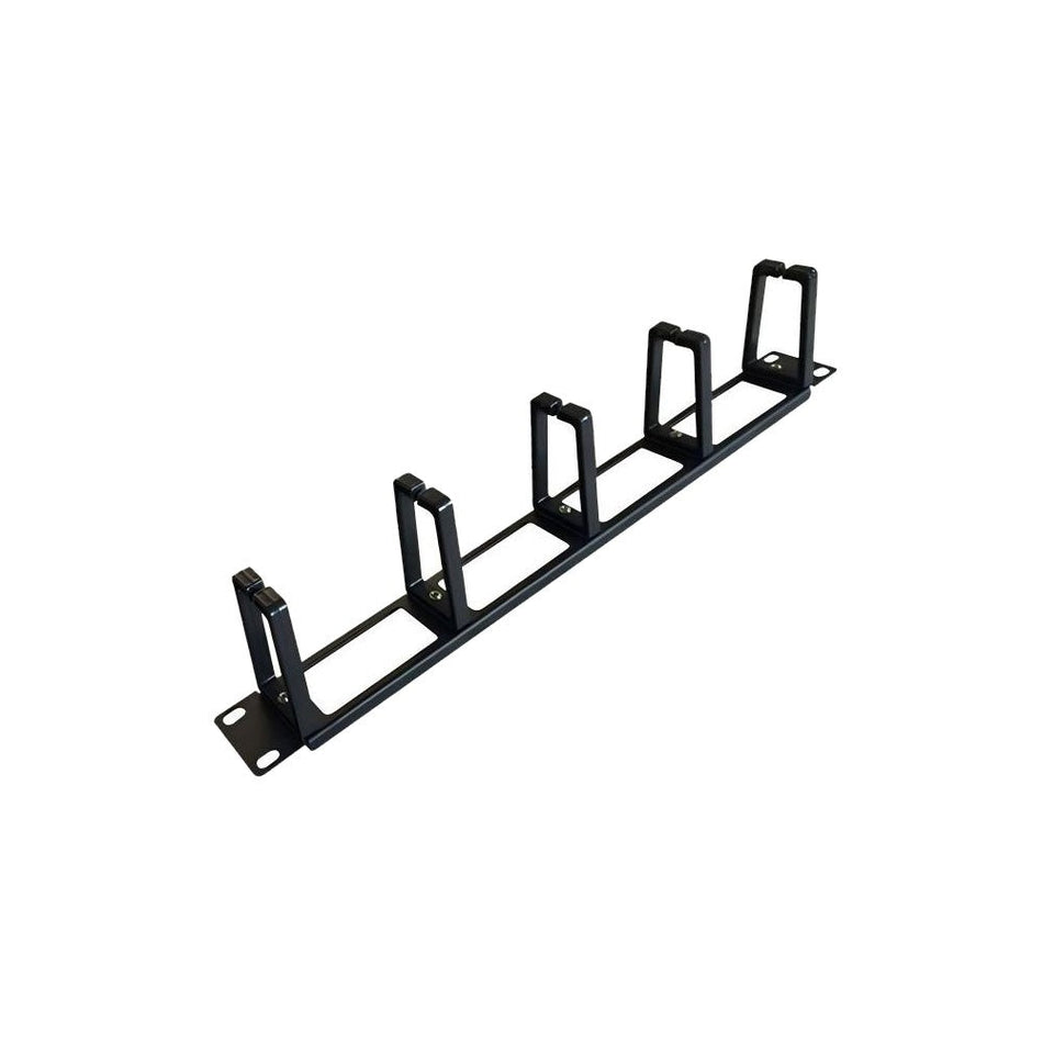 1HE Kabelmanagementleiste Power On CM-051-V mit Ringen