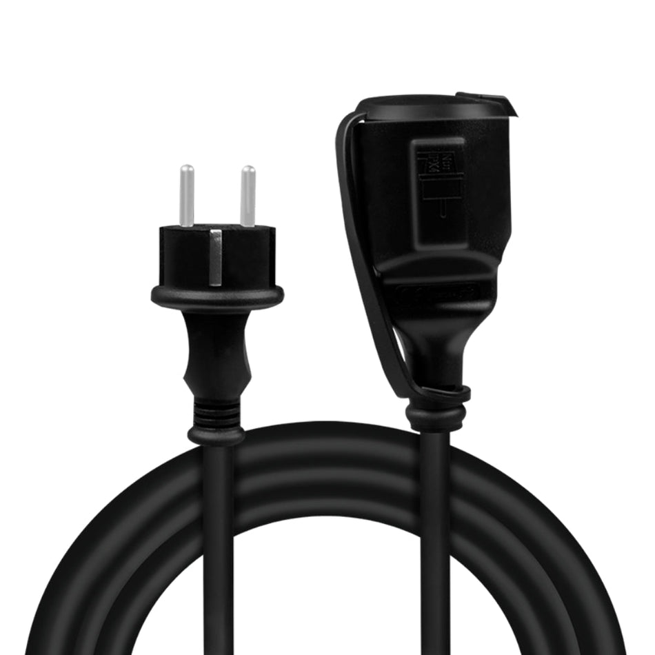 Câble de rallonge électrique Logilink LPS102 5m Noir