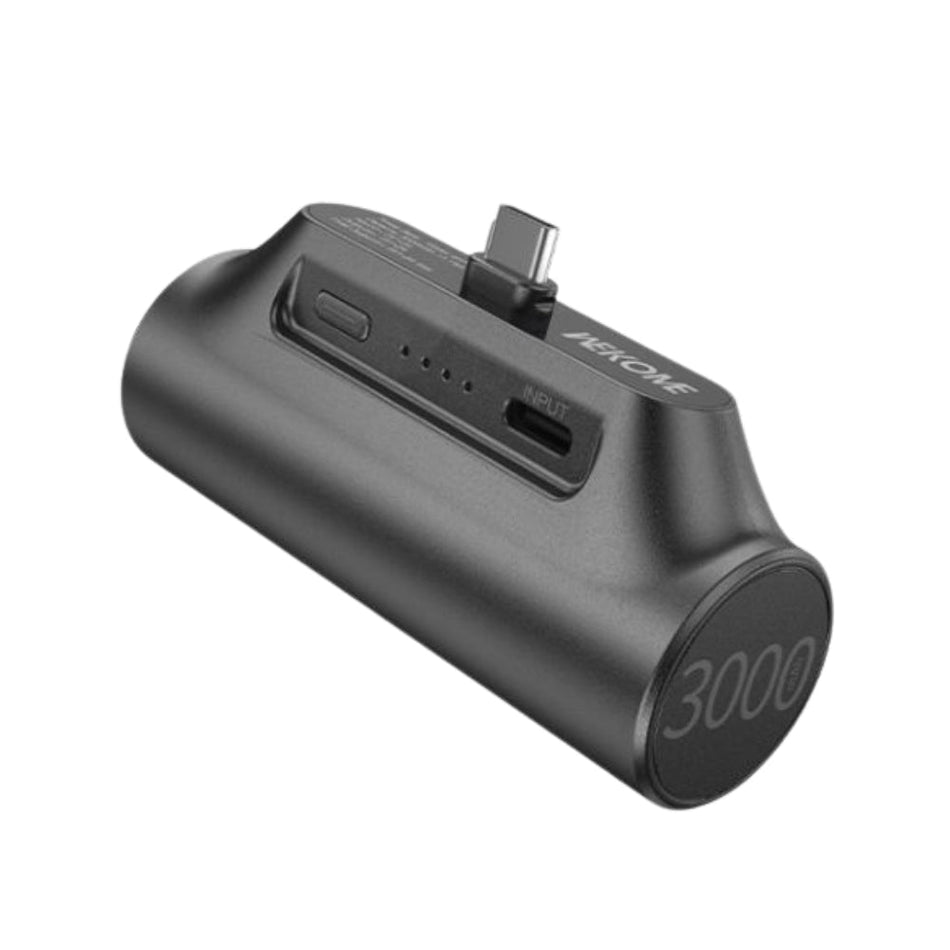 Power Bank 3000mAh 10W WK WP-07 USB-C 1-Slot Schwarz