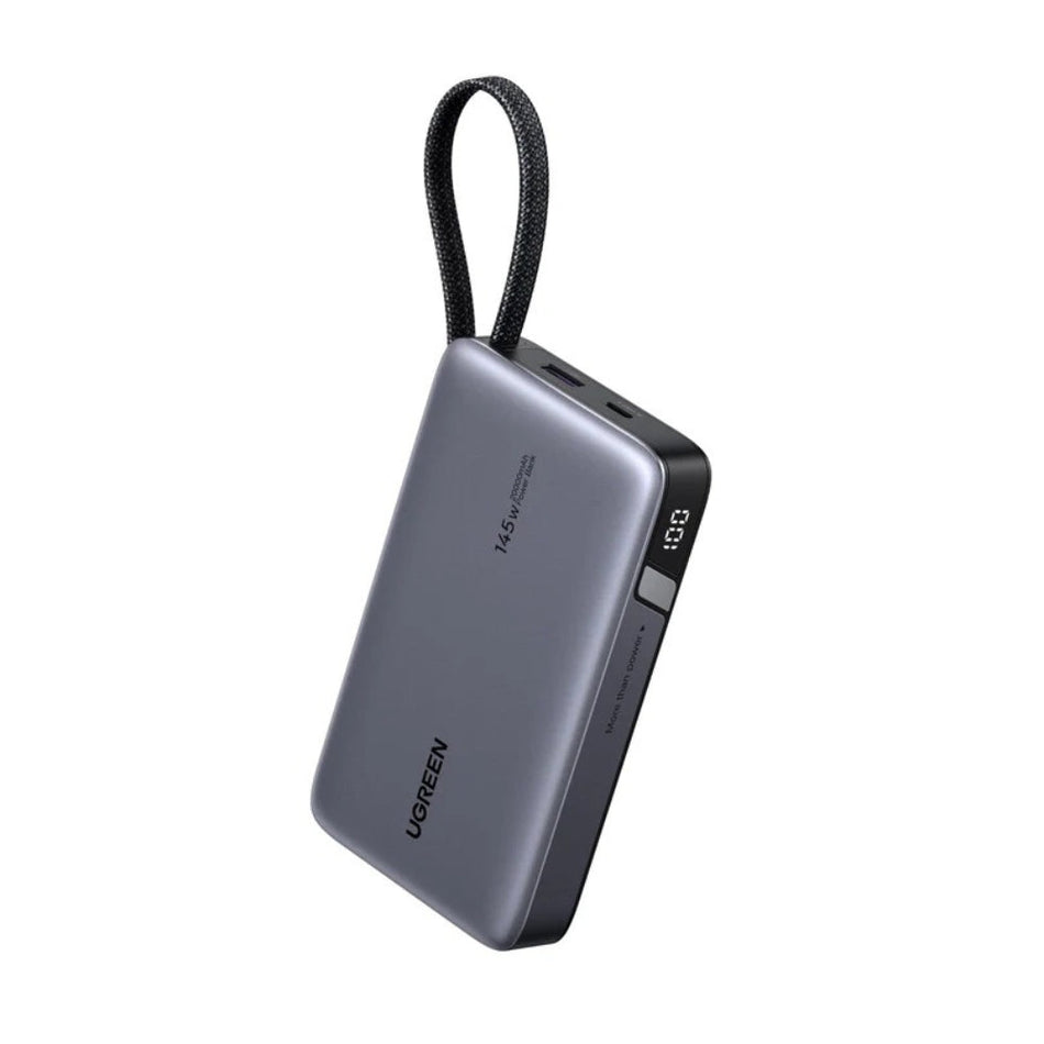 Powerbank 20000mAh PD 145W UGREEN PB551 55992B 2 Anschlüsse, mit 100W USB-C Kabel Grau