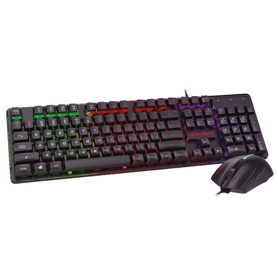 Gaming-Tastatur & -Maus kabelgebunden RGB Zeroground KB-2400GUMS AZAI v3.0