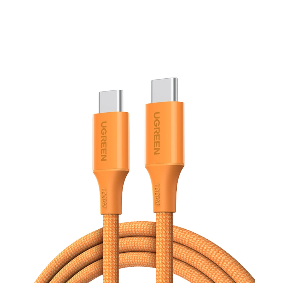 Καλώδιο Φόρτισης UGREEN L502 95493 USB-C σε USB-C PD 100W 1m Πορτοκαλί