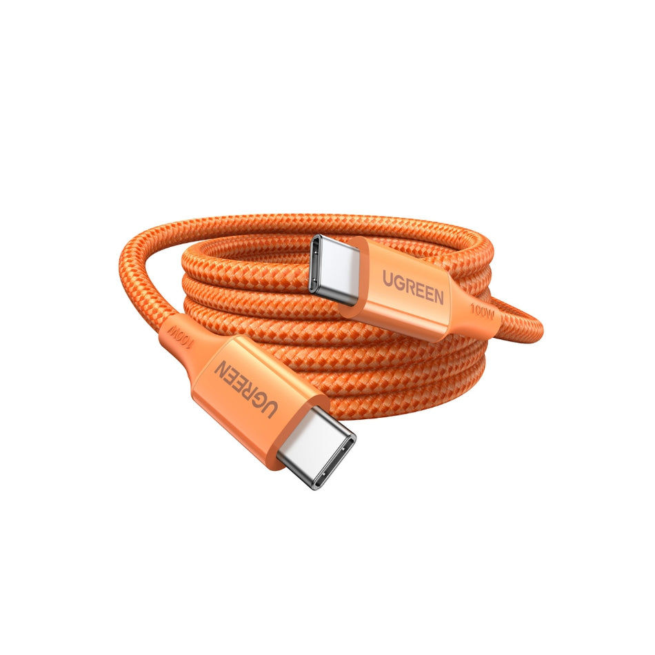 Καλώδιο Φόρτισης UGREEN L502 95493 USB-C σε USB-C PD 100W 1m Πορτοκαλί