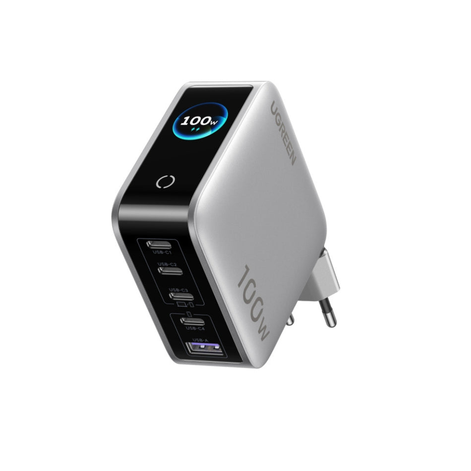Φορτιστής Σπιτιού GaN PD 100W UGREEN X773 65620B 5 Θέσεων Γκρί