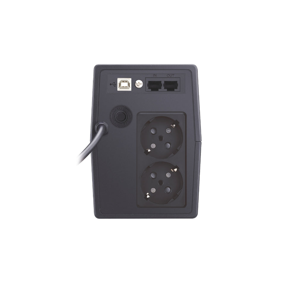UPS Power On VLD-650 v2.0 Line Interactive 650VA, με οθόνη