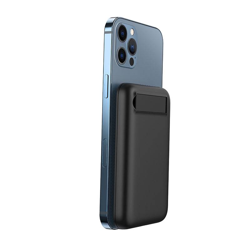 Veger W0553 MagOn Kick Power Bank 5000mAh Magnetic 15W & PD20W με Θύρα USB-C Μαύρο