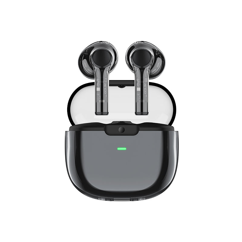 Écouteurs intra-auriculaires Bluetooth Recci REP-W50 Amber avec boîtier de charge noir