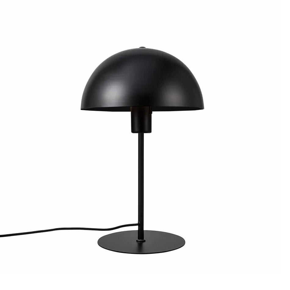 GLOBOSTAR® GASCEIO 204-0141 Μοντέρνο Επιτραπέζιο Φωτιστικό Πορτατίφ με Ντουί 1 x E27 AC 220-240V IP20 - Μαύρο - Μ25 x Π25 x Υ39cm