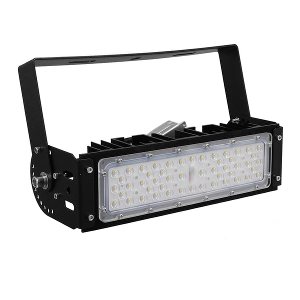 GOLIATH 90100-1 LED Προβολέας Γηπέδου - Φωτιστικό Tunnel 50W 8000LM 75°*135° AC 100-277V IP65 Μ32 x Π12 x Υ9cm Ψυχρό Λευκό 5000K - MeanWell Driver & LumiLEDs Chip - 5 Χρόνια Εγγύηση