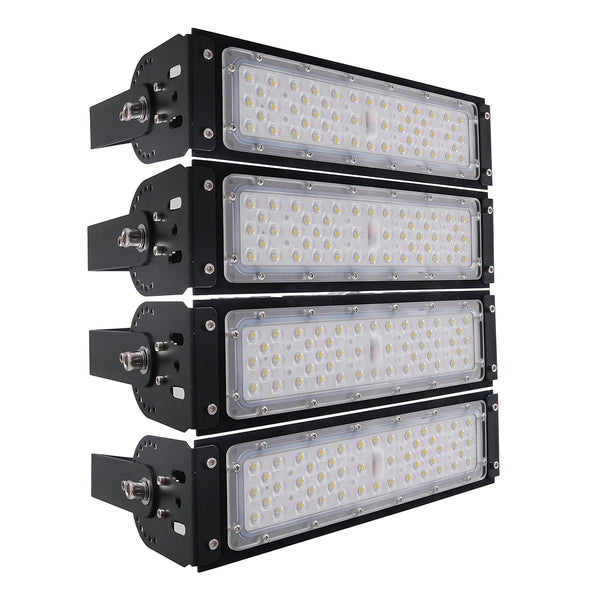 GOLIATH 90100-4 LED Προβολέας Γηπέδου - Φωτιστικό Tunnel 200W 32000LM 75°*135° AC 100-277V IP65 -  Ψυχρό Λευκό 5000K - MeanWell Driver & LumiLEDs Chip - 5 Years Warranty