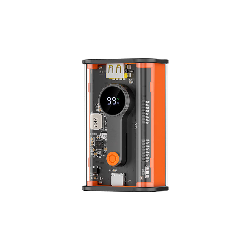 Batterie externe Recci RBP-P35 Mars Series 10000 mAh 22,5 W avec port USB-A et port USB-C Power Delivery Noir