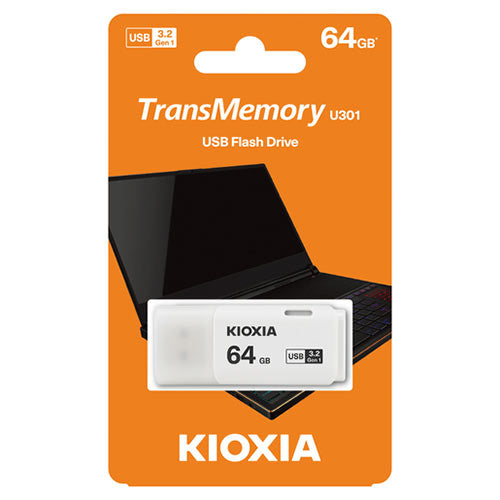 Kioxia Usb 3.2 Flash Stick 64 Gb Hayabusa White U301