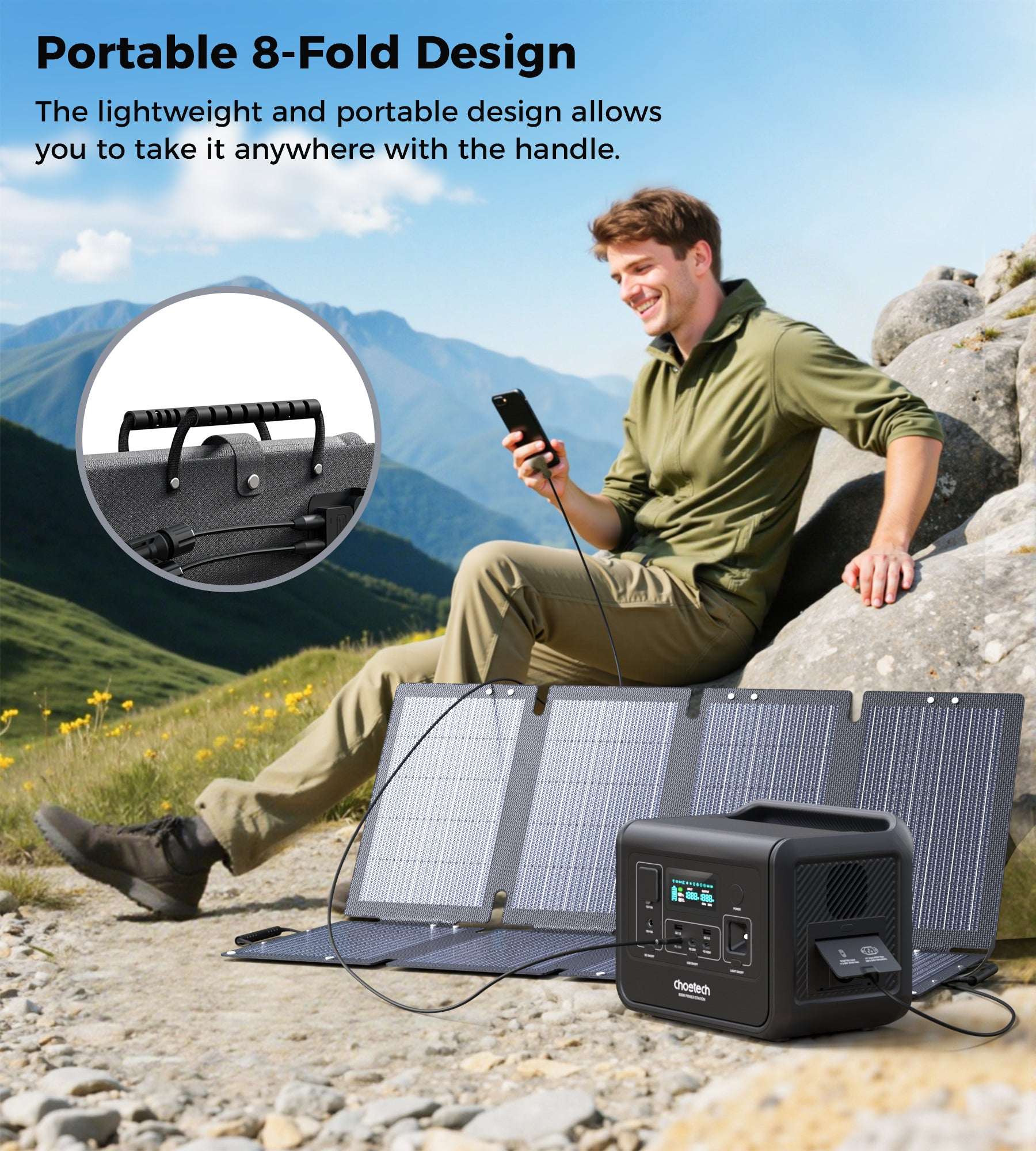 Choetech SC061 100W foldable solar charger