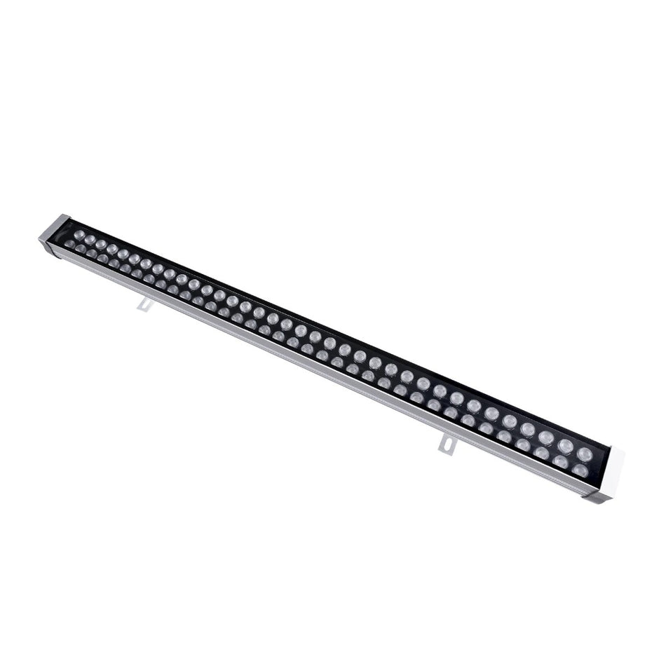 WASHERMOZA 90165 Μπάρα Φωτισμού Wall Washer LED 72W 7920lm 10-30° DC 24V Αδιάβροχο IP66 Θερμό Λευκό 2700K Dimmable - Bridgelux SMD Chip - Γκρι Ανθρακί - Μ100 x Π8 x Υ12.5cm - 3 Χρόνια Εγγύηση