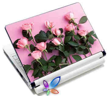 Lamtech 9.2' 12.4' Laptop Skin Pink Roses