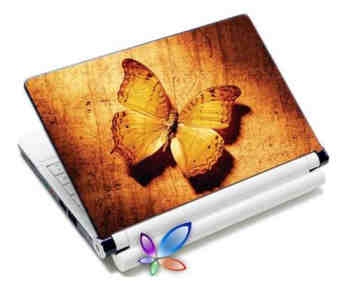 Lamtech 9.2' 12.4' Laptop Skin Orange Butterfly