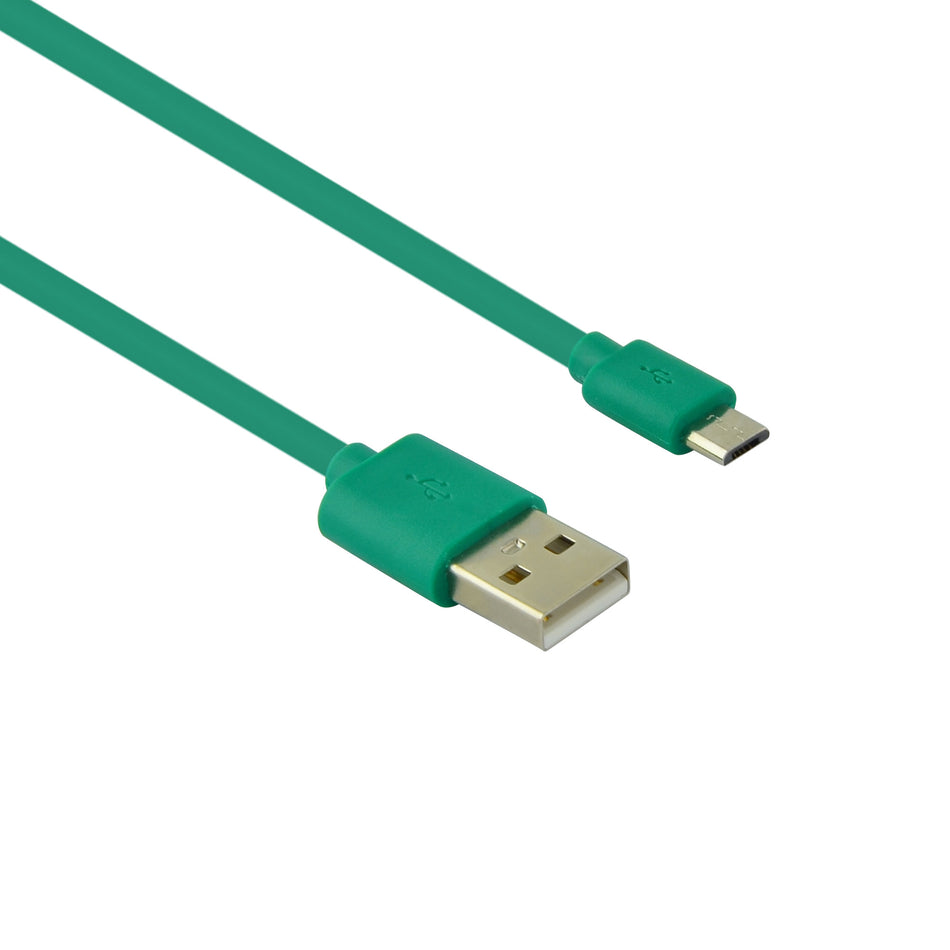 Lamtech Datacable Micro Usb 1m Green