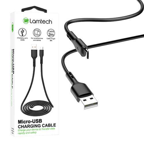 Lamtech Datacable Micro Usb 2m Black
