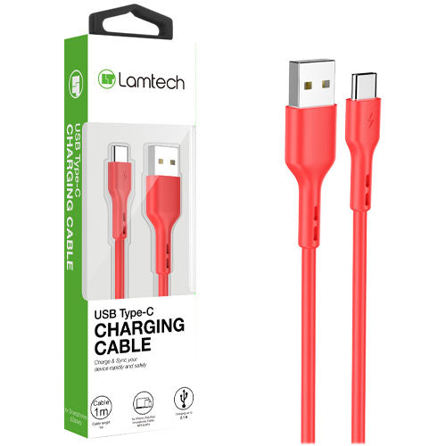 Lamtech Datacable Type C 1m Red