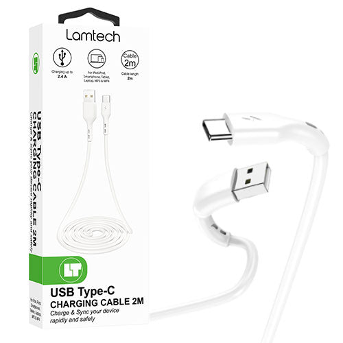 Lamtech Datacable Type C 2 M White