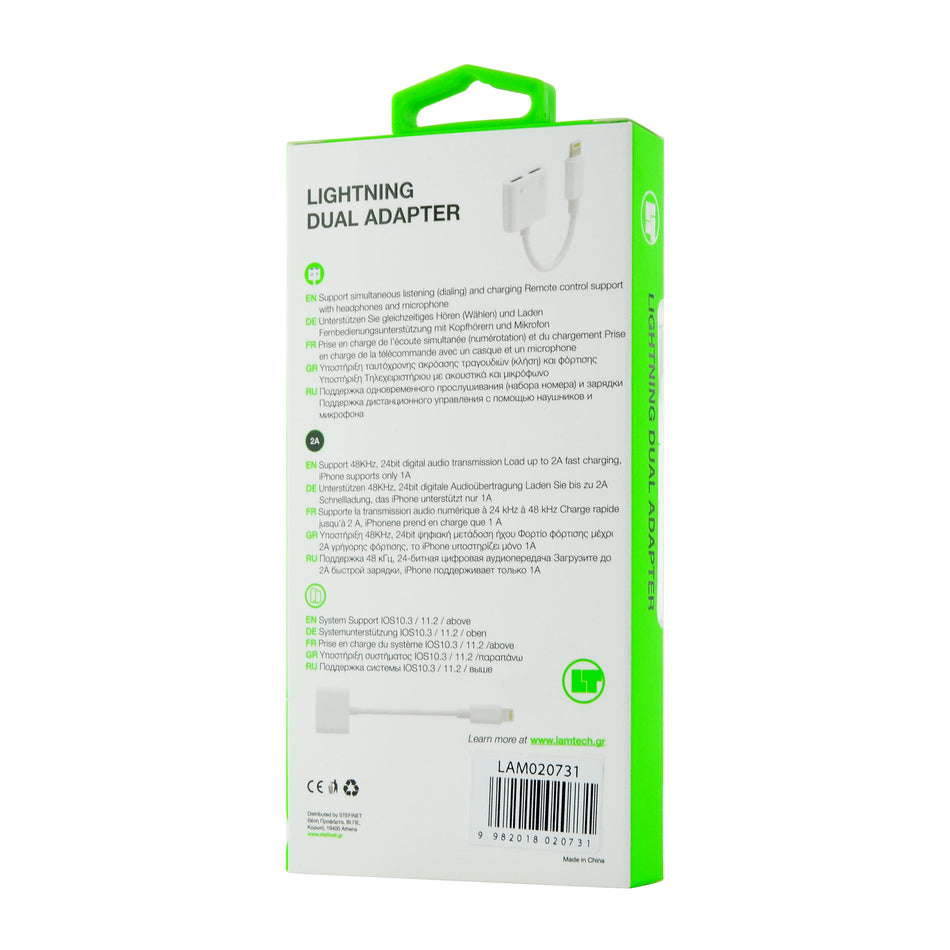 Lamtech Dual Lightning Adapter 4 In 1 2 A