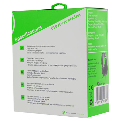 Lamtech Usb 2.0 Stereo Headset Deluxe With Mic