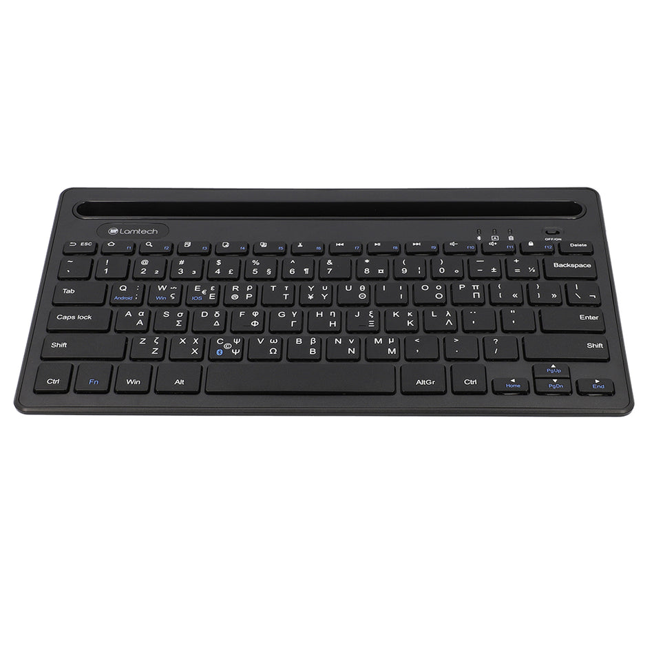 Lamtech Bt 5.0 Keyboard With Ipad And Mobile Stand Black