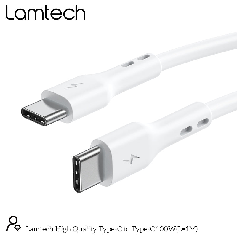 Lamtech Cable Type C To Type C 100 W Fast Charge 1 M