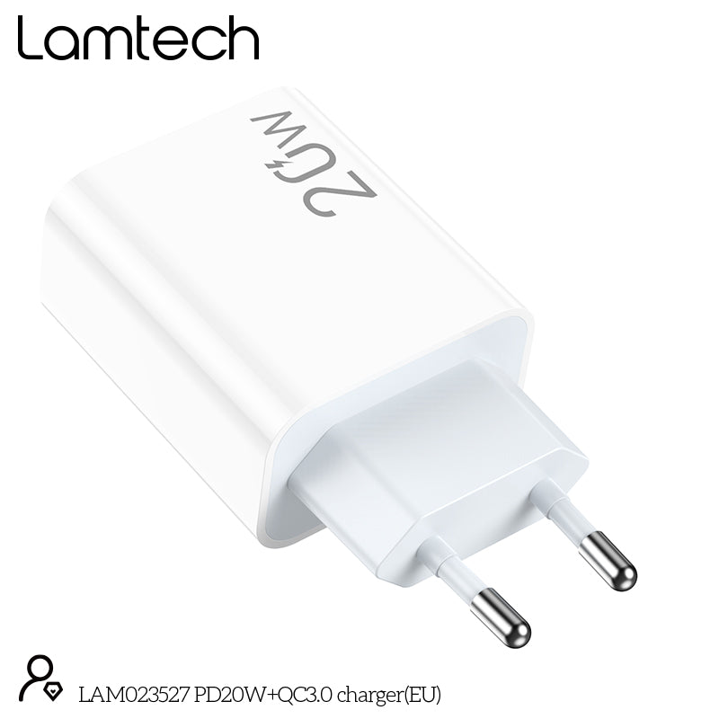 Lamtech Charger Usb Qc3.0/Type C 20 W