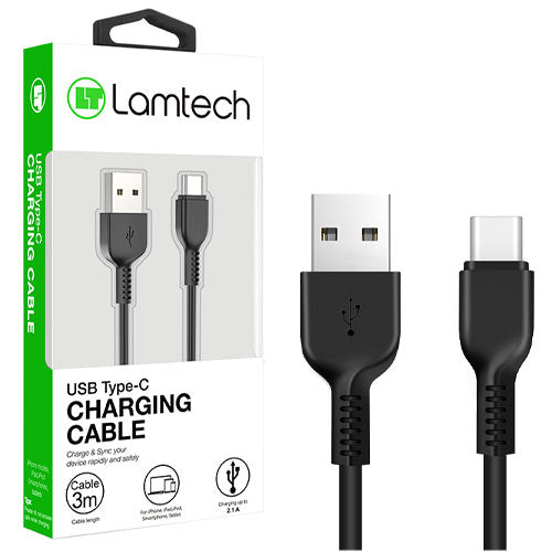 Lamtech Datacable Type C 3 M Black