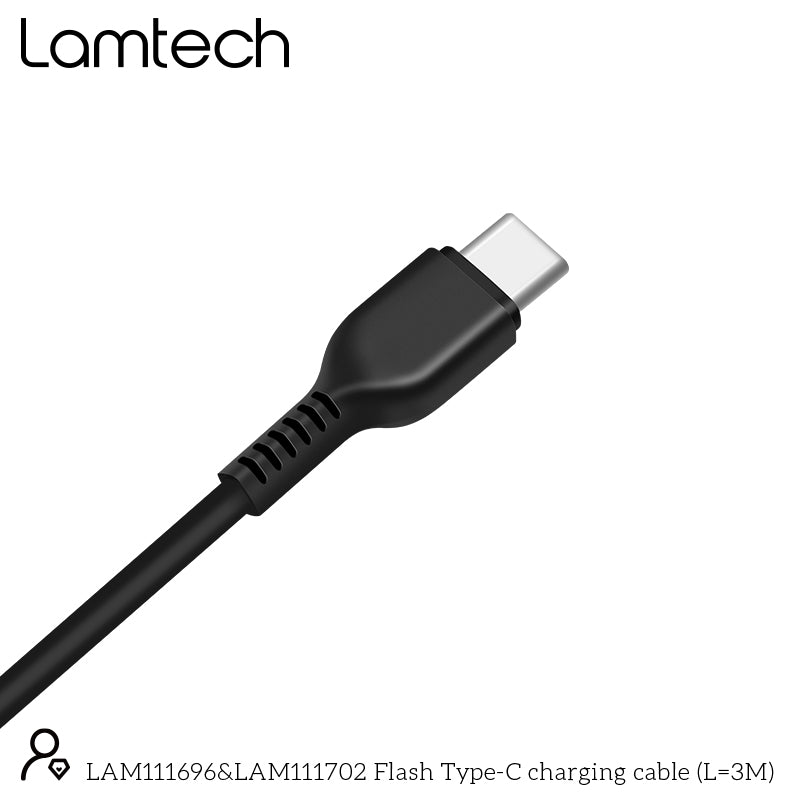 Lamtech Datacable Type C 3 M Black
